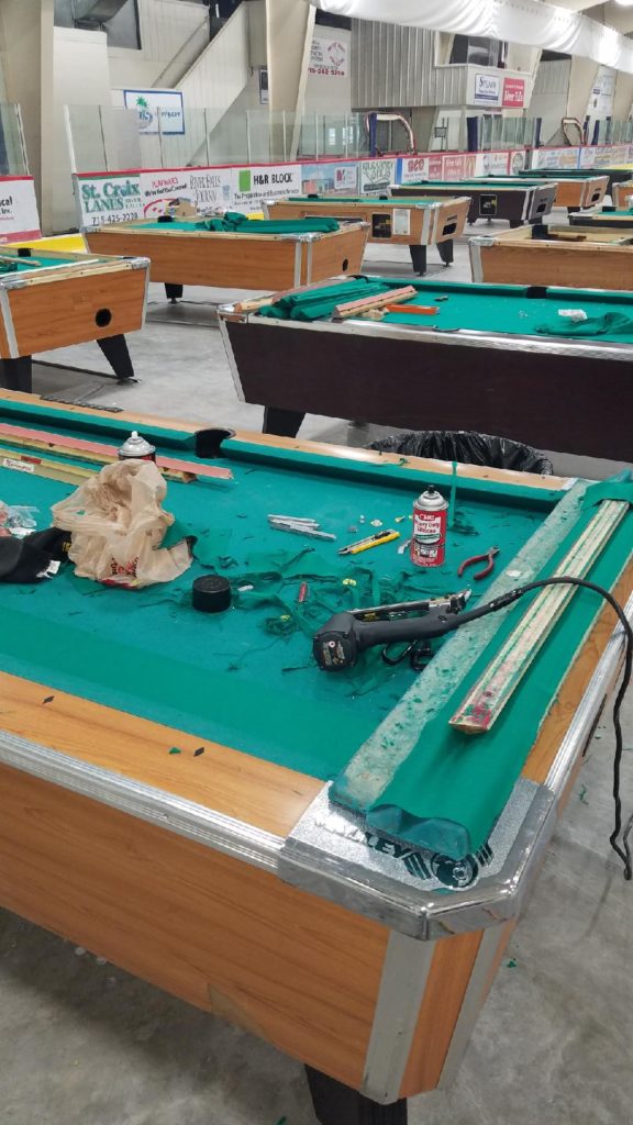 Pool table bumper replacement