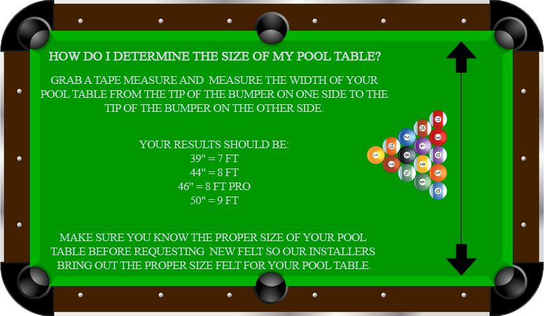 Pool store table setup